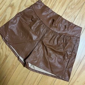 Commando faux leather shorts NWT